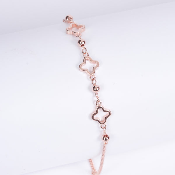 Amee Rose Clover Silver Bracelet