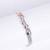 Amee Chunky Two-Toned Lock Link Bracelet