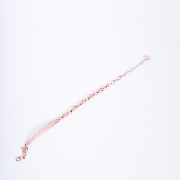 Amee Haute Studded Link Chain Bracelet