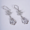 Amee Petal Drop Silver Earrings