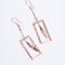 Amee Framed Leaf Silver Earrings