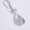 Amee Teardrop Flora Silver Earrings