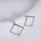 Amee Lucky Charm Silver Cube Earrings