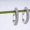 Amee Celestial Lustre Silver Hoops