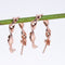 Amee Blush Gold Twists Silver Earrings