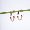 Amee Blush Gold Twists Silver Earrings