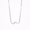 Amee Volt Spark Silver Necklace