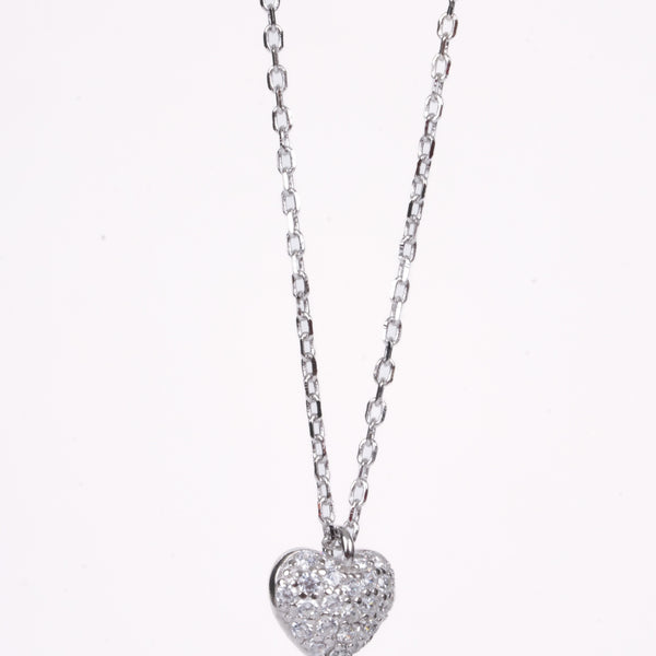 Amee Forever Yours Heart Silver Pendant