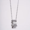 Amee Stacked Sparkle Silver Necklace