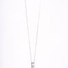 Amee Stacked Sparkle Silver Necklace
