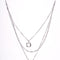 Amee Stacked Spark Silver Necklace