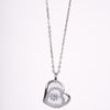 Amee HeartWhirl Diamond Silver Pendant
