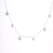 Amee Dangling Coins Silver Necklace