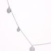 Amee Dangling Coins Silver Necklace