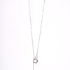 Amee Infinite Orbit Charm Silver Necklace