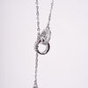 Amee Infinite Orbit Charm Silver Necklace