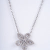 Amee Frosted Flower Silver Set