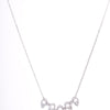 Amee Dewdrop Symphony Silver Necklace