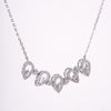 Amee Dewdrop Symphony Silver Necklace
