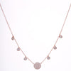 Amee Blush Spark Drop Necklace