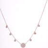 Amee Blush Spark Drop Necklace