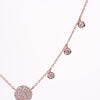 Amee Blush Spark Drop Necklace