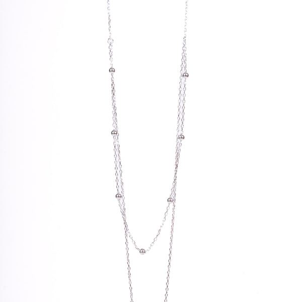 Amee Shine Bar Cascade Silver Chain