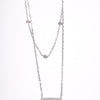 Amee Shine Bar Cascade Silver Chain
