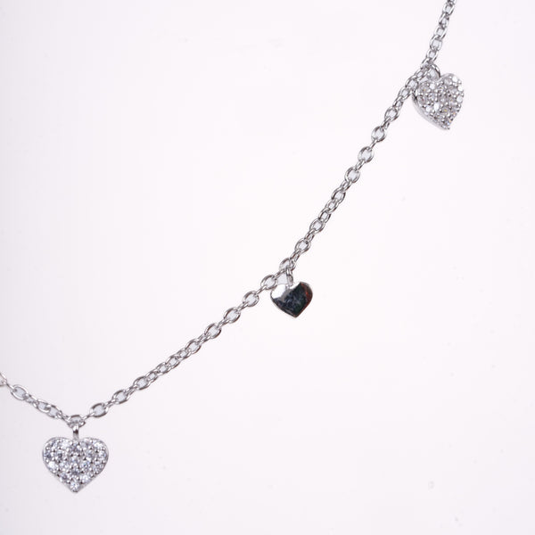 Amee Love Trail Silver Necklace