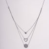 Amee Celestial Trio Silver Necklace