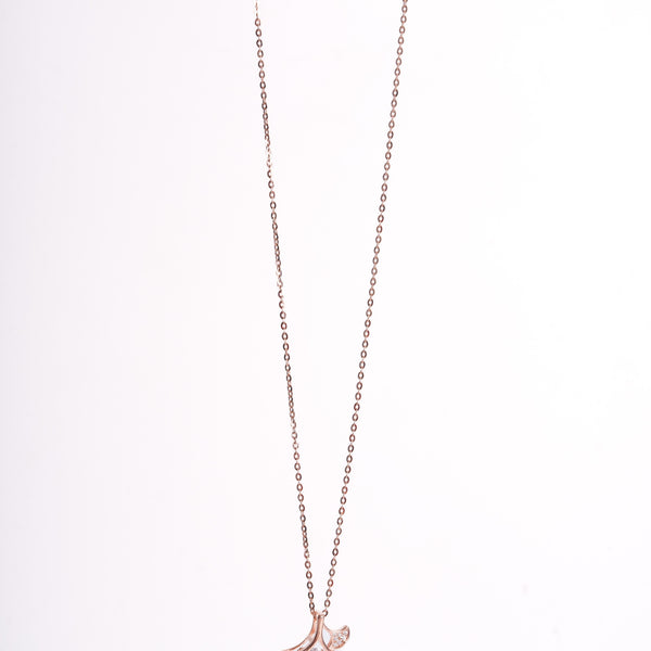 Amee Golden Blossom Silver Pendant