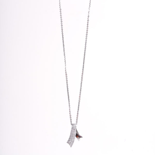 Amee Silver Twist Delight Necklace