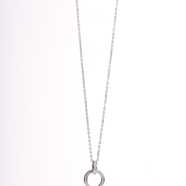 Amee Infinite Circle Silver Pendant