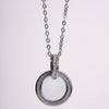 Amee Infinite Circle Silver Pendant