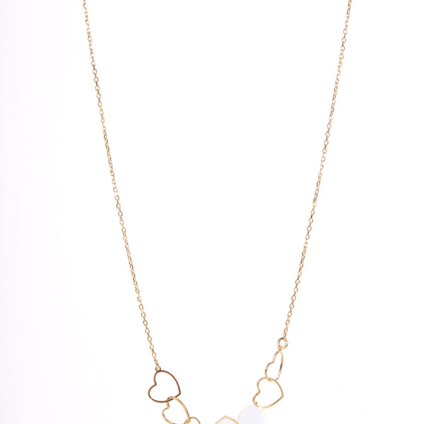 Amee Endless Love Line Silver Necklace