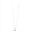 Amee Cupid's Heart Silver Necklace