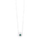 Amee Regal Emerald Silver Pendant