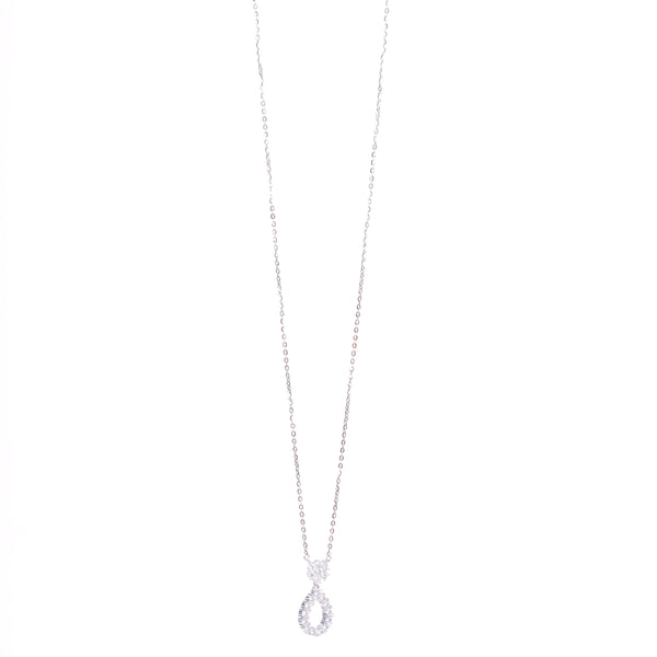 Amee Serenity Drop Silver Pendant