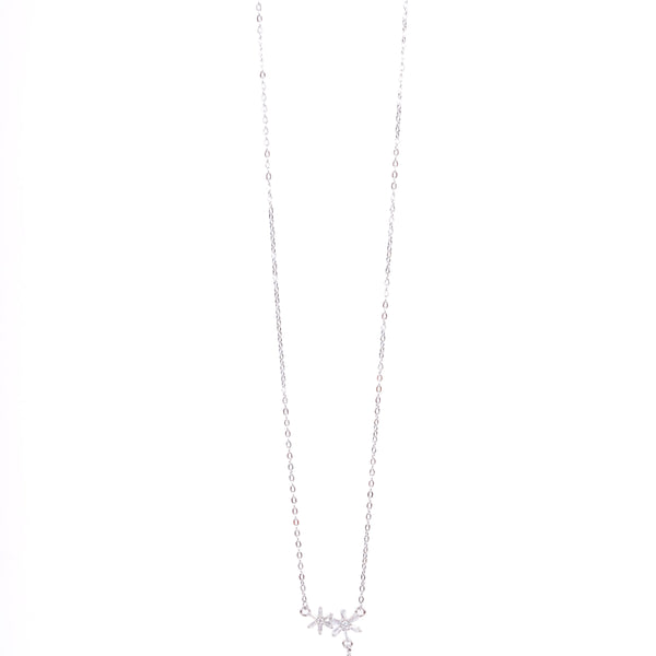Amee Starlit Kiss Silver Necklace