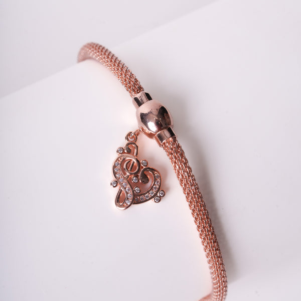 Amee Heartbeat Drop Silver Bracelet
