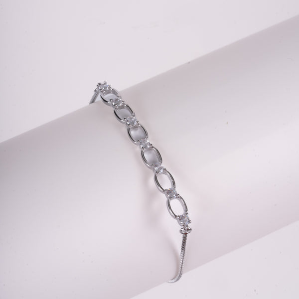 Amee Circle Song Silver Bracelet