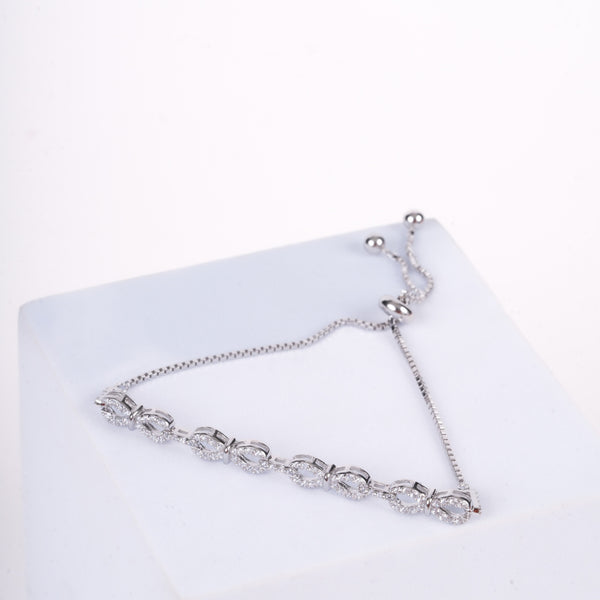 Amee Tie of Light Silver Bracelet