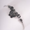 Amee Wings of Time Silver Bracelet