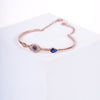 Amee Blue Evil Eye Silver bracelet