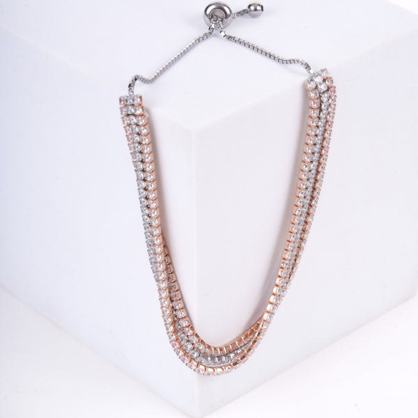 Amee Dualgleam Silver Bracelet