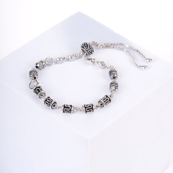 Amee Tribal Rune Silver Bracelet
