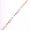 Amee Trinity Twist Silver Bracelet