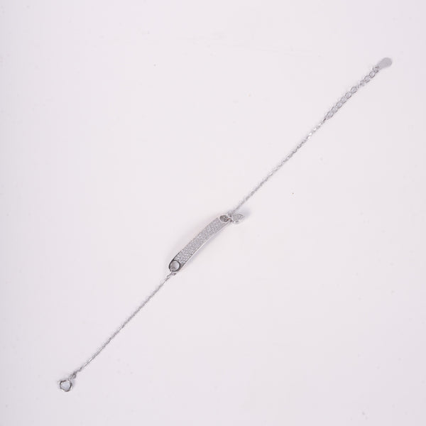 Amee Heartline Spark Silver Bracelet