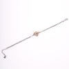 Amee Entwined Clover Charm Silver Bracelet