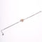 Amee Entwined Clover Charm Silver Bracelet